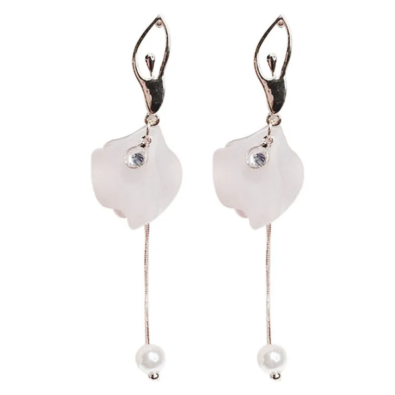 new fashion brand jewelry Elegant personality style Soul dancer long earrings White + gold earring for women
new fashion brand jewelry Elegant personality style Soul dancer long earrings White + gold earring for women