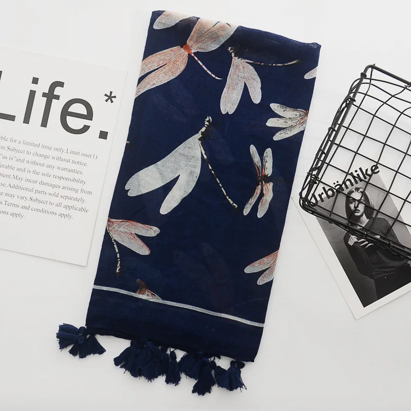 2018 New Women Dragonfly Pattern Scarves And Shawls Long Cotton Voile Animal Tassel Hijab Wrap 10pcs/lot Free Shipping
2018 New Women Dragonfly Pattern Scarves And Shawls Long Cotton Voile Animal Tassel Hijab Wrap 10pcs/lot Free Shipping