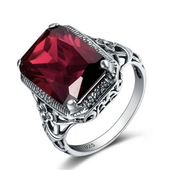 925 Silver Color Sterling Ruby Diamond Ring for Women Anillos De Jade Bizuteria Ruby Gemstone 925 Silver Jewelry Fine of Ring
925 Silver Color Sterling Ruby Diamond Ring for Women Anillos De Jade Bizuteria Ruby Gemstone 925 Silver Jewelry Fine of Ring