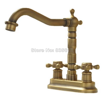 2 Hole Deck Mounted 360 Swivel Spout Bathroom Basin Faucet Antique Brass Dual Cross Handles Kitchen Sink Mixer Taps Wnf036
2 Hole Deck Mounted 360 Swivel Spout Bathroom Basin Faucet Antique Brass Dual Cross Handles Kitchen Sink Mixer Taps Wnf036