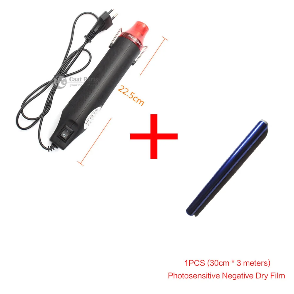1PC 220V Heat Gun and 1PCS (30cm * 3 meters) Photosensitive Dry Film , DIY Manual materials, Enthusiasts essential
1PC 220V Heat Gun and 1PCS (30cm * 3 meters) Photosensitive Dry Film , DIY Manual materials, Enthusiasts essential