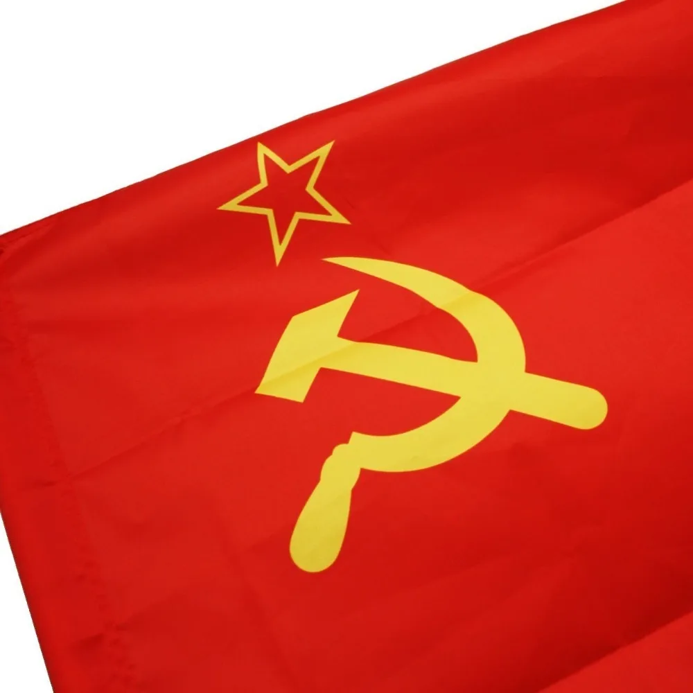 Красный флаг СССР 90x150 мм Союз Советских Социалистических Республик 3x5 футов