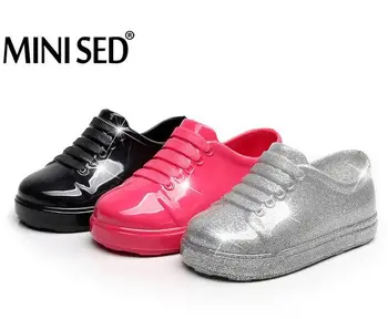 MINISED Crystal Shoes 2019 New Children'S Shoes Girls Flat Jelly Shoes summer sandals solid non-slip breathable princess shoes
MINISED Crystal Shoes 2019 New Children'S Shoes Girls Flat Jelly Shoes summer sandals solid non-slip breathable princess shoes