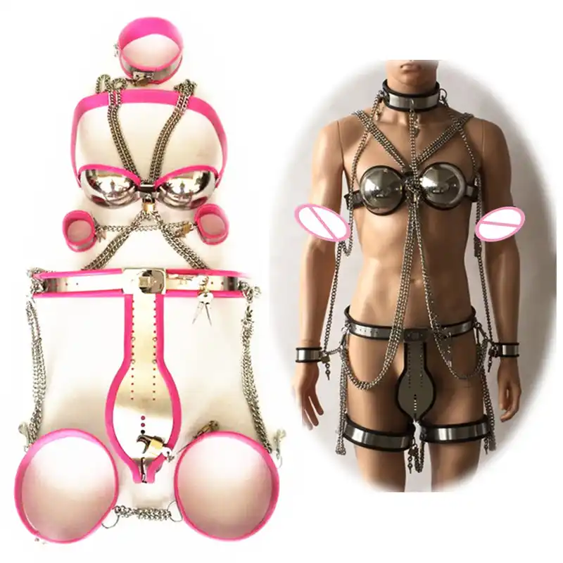 Sex toys dickforlily chained lingerie