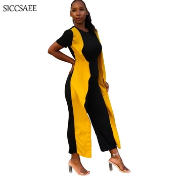 Ruffles Contrast Color Patchwork Rompers Womens Jumpsuit Formal Elegant Overalls Back Zip Summer Loose Sexy One Piece Mono Mujer
Ruffles Contrast Color Patchwork Rompers Womens Jumpsuit Formal Elegant Overalls Back Zip Summer Loose Sexy One Piece Mono Mujer