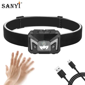 White Red LED Headlamp Inductive Mini Headlight USB Rechargeable Camping Flashlight Head Light Night Fishing Torch Lamp With USB
White Red LED Headlamp Inductive Mini Headlight USB Rechargeable Camping Flashlight Head Light Night Fishing Torch Lamp With USB