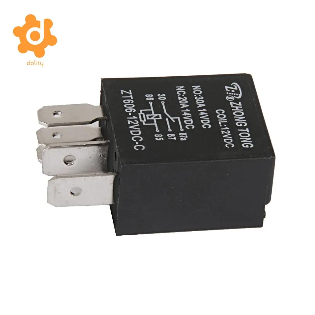 Car Truck Auto Automotive DC 12V 20A/30A AMP SPDT Relay Relays 5 Pin 5P High 40A coil capacity