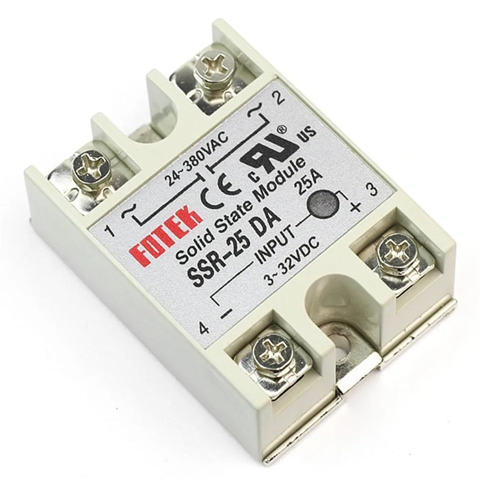 1 pcs SSR-25DA 25A 3-32V DC TO 24-380V AC SSR 25DA relay solid state Plastic Cover Case Factory Directly Wholesale SSR-25 DA Hot
1 pcs SSR-25DA 25A 3-32V DC TO 24-380V AC SSR 25DA relay solid state Plastic Cover Case Factory Directly Wholesale SSR-25 DA Hot