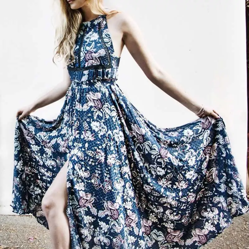 BOHO INSPIRED summer dress floral print halter sleeveless lcasual resorted dress for women cross back sexy beach dresses 2019
BOHO INSPIRED summer dress floral print halter sleeveless lcasual resorted dress for women cross back sexy beach dresses 2019