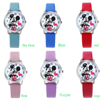 2019 New Cartoon pattern Beautiful girl Cartoon style boy Color number dial children students girl's leather quartz watch Hot
2019 New Cartoon pattern Beautiful girl Cartoon style boy Color number dial children students girl's leather quartz watch Hot