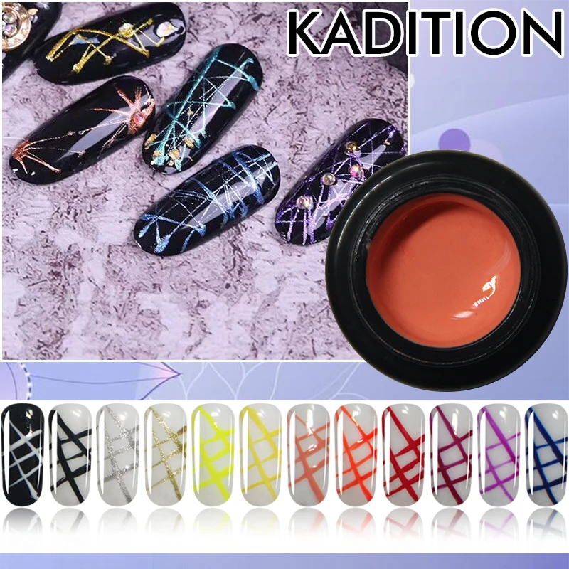 KADITION 5ml New Painted glue Gel Varnish Nail Art Wire Drawing Decoration Available Soak Off LED UV Builder Nails Gel Polish
KADITION 5ml New Painted glue Gel Varnish Nail Art Wire Drawing Decoration Available Soak Off LED UV Builder Nails Gel Polish