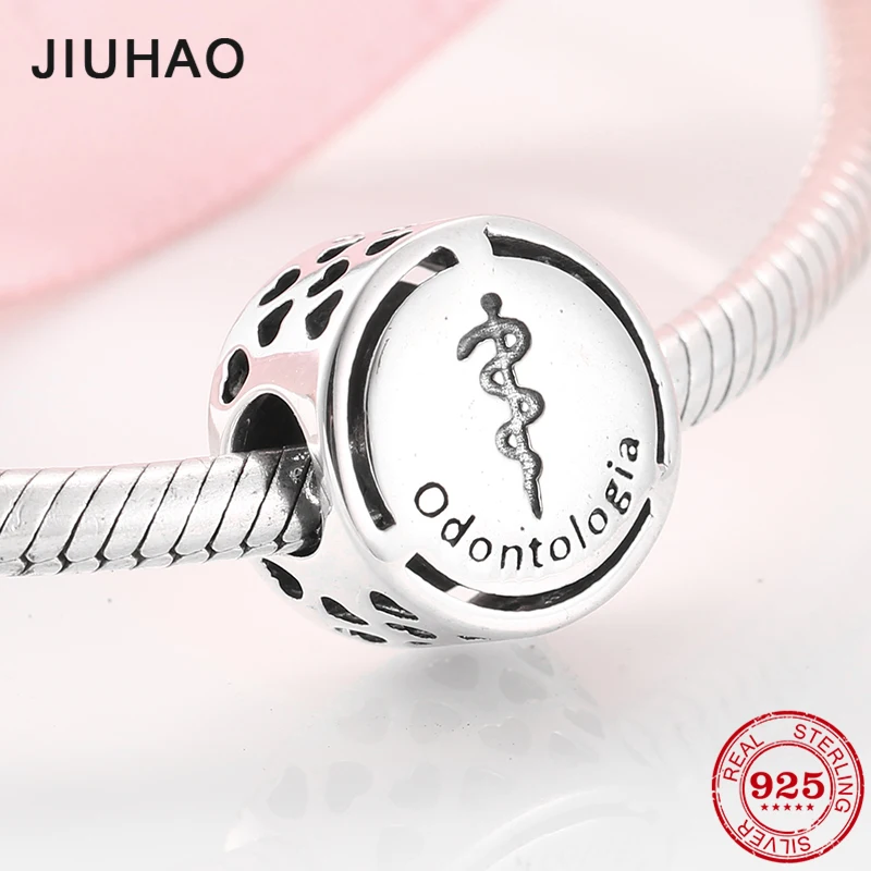 Successful career sign Dentistry 925 Sterling Silver Beads Charm Fit Original Pandora Bracelet Bangles DIY Jewelry Odontologia
Successful career sign Dentistry 925 Sterling Silver Beads Charm Fit Original Pandora Bracelet Bangles DIY Jewelry Odontologia