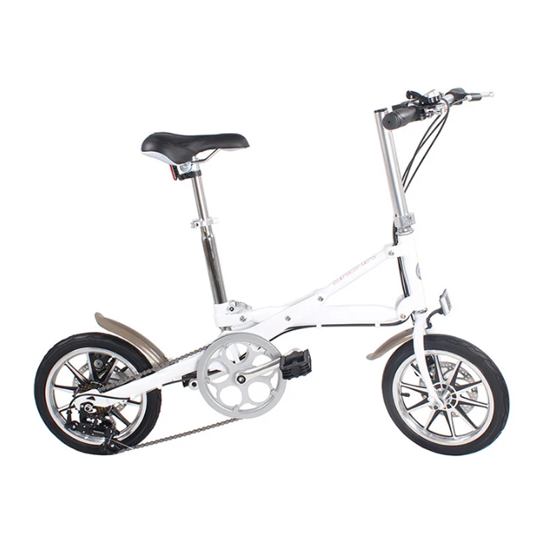 14-inch folding bicycle aluminum alloy 7-speed lightweight bike Can be pushed away after folding aluminum bicycle
14-inch folding bicycle aluminum alloy 7-speed lightweight bike Can be pushed away after folding aluminum bicycle