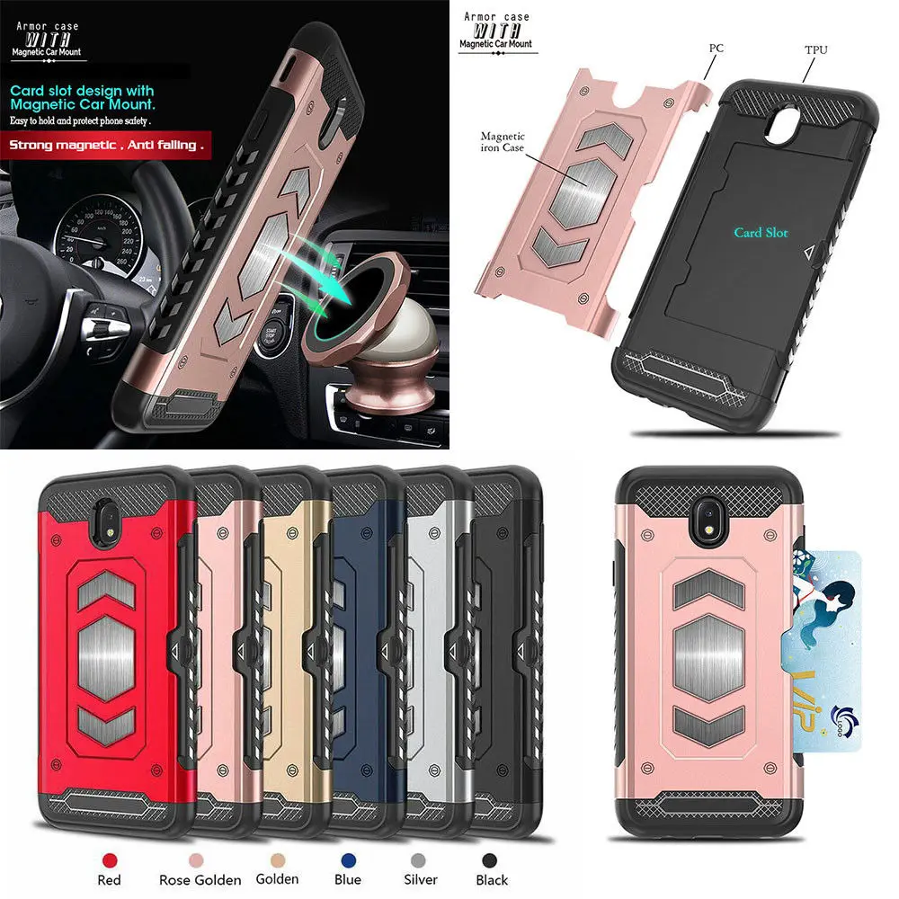 For Samsung Galaxy J3 J5 J7 Pro 2017 EU Card Slots Magnetic Car Armor Case For Samsung J330 J530 J730 SM-J730 Cover Capa Funda
For Samsung Galaxy J3 J5 J7 Pro 2017 EU Card Slots Magnetic Car Armor Case For Samsung J330 J530 J730 SM-J730 Cover Capa Funda