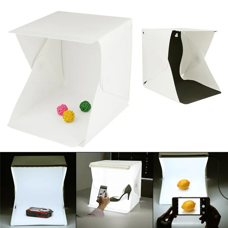 40*40CM Portable Folding Lightbox Photography LED Light Room Photo Studio Light Tent Soft Box Backdrops for Digital DSLR Camera
40*40CM Portable Folding Lightbox Photography LED Light Room Photo Studio Light Tent Soft Box Backdrops for Digital DSLR Camera