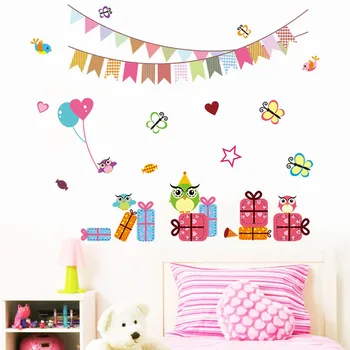 Cartoon Children Birthday Party Decoration 1023 wall stickers for kids rooms Decals balloon butterfly nursery room decor
Cartoon Children Birthday Party Decoration 1023 wall stickers for kids rooms Decals balloon butterfly nursery room decor