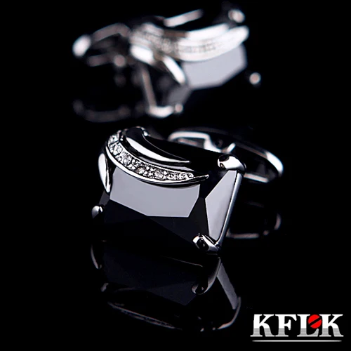 KFLK 2019 Luxury shirt cufflinks for men's Gifts hot Brand cuff buttons Black cuff link Crystal High Quality abotoaduras Jewelry
KFLK 2019 Luxury shirt cufflinks for men's Gifts hot Brand cuff buttons Black cuff link Crystal High Quality abotoaduras Jewelry