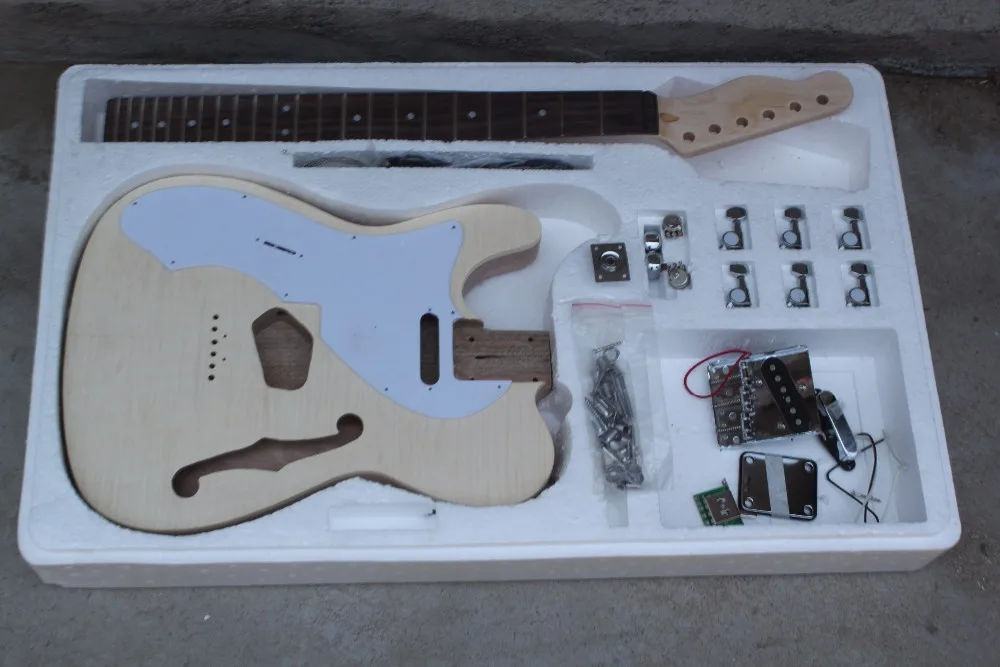 Factory Custom Left Handed Semi-hollow Electric Guitar Kit(Parts) with Basswood Body,Flame Maple Veneer,Offer Customized
Factory Custom Left Handed Semi-hollow Electric Guitar Kit(Parts) with Basswood Body,Flame Maple Veneer,Offer Customized