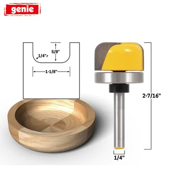1/4 inch Shank Round Bottom Router Bit Woodworking Milling Cutter For DIY Wood Working Cutting Tool
1/4 inch Shank Round Bottom Router Bit Woodworking Milling Cutter For DIY Wood Working Cutting Tool