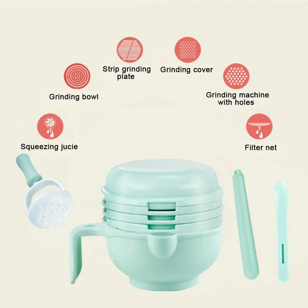 Baby-Food-Grinder-Processor-Food-Grinding-Bowl-Manual-Puree-Scissors-Food-Stick-Multifunction-Baby-Food-Supplements