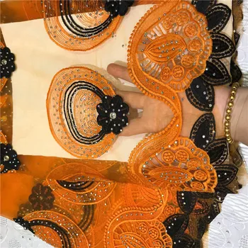 Latest High Quality Stones African Lace Fabric Embroidered French Lace Fabric Guipure Applique Nigerian Lace Fabrics Orange(4-19
Latest High Quality Stones African Lace Fabric Embroidered French Lace Fabric Guipure Applique Nigerian Lace Fabrics Orange(4-19