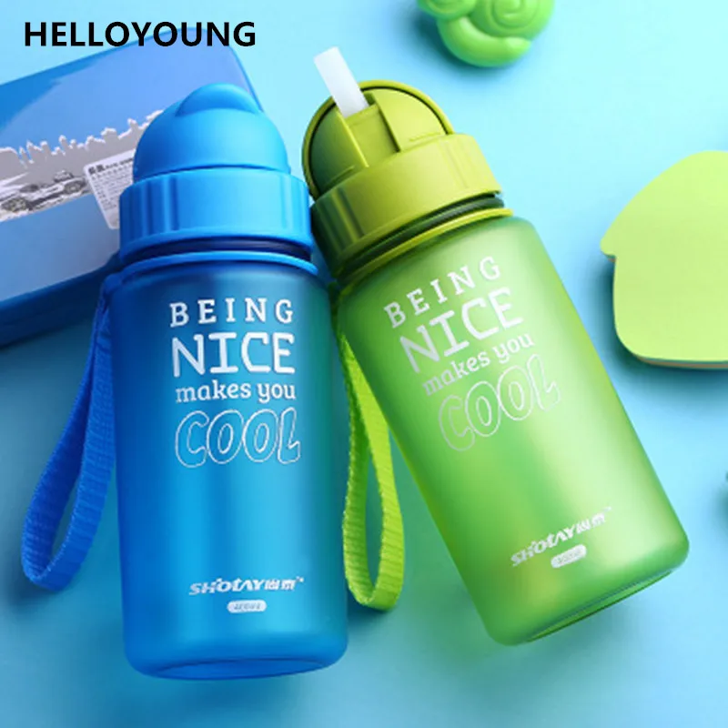 HELLOYOUNG 400ML Baby Water Bottle Kid Bottles Plastic Sports Water With Straw Child drinking bottle For water bottle leakproof
HELLOYOUNG 400ML Baby Water Bottle Kid Bottles Plastic Sports Water With Straw Child drinking bottle For water bottle leakproof