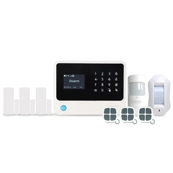 433MHz WIFI Alarm Home Security System GSM WIFI GPRS SMS Android IOS APP Control Burglar Alarm curtain PIR sensor alarm kit
433MHz WIFI Alarm Home Security System GSM WIFI GPRS SMS Android IOS APP Control Burglar Alarm curtain PIR sensor alarm kit