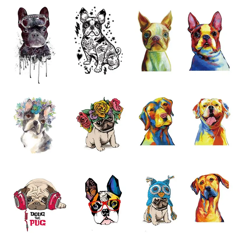 French Bulldog Patches On Clothes A-level Washable oil Watercolor Dog Applique Iron on Heat Transfer For Clothing Wholesale Z-14
French Bulldog Patches On Clothes A-level Washable oil Watercolor Dog Applique Iron on Heat Transfer For Clothing Wholesale Z-14
