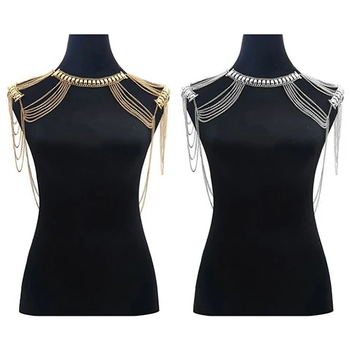 Women Full Shoulder Multilayer Body Chains Harness Tassels Necklace Jewelry
Women Full Shoulder Multilayer Body Chains Harness Tassels Necklace Jewelry