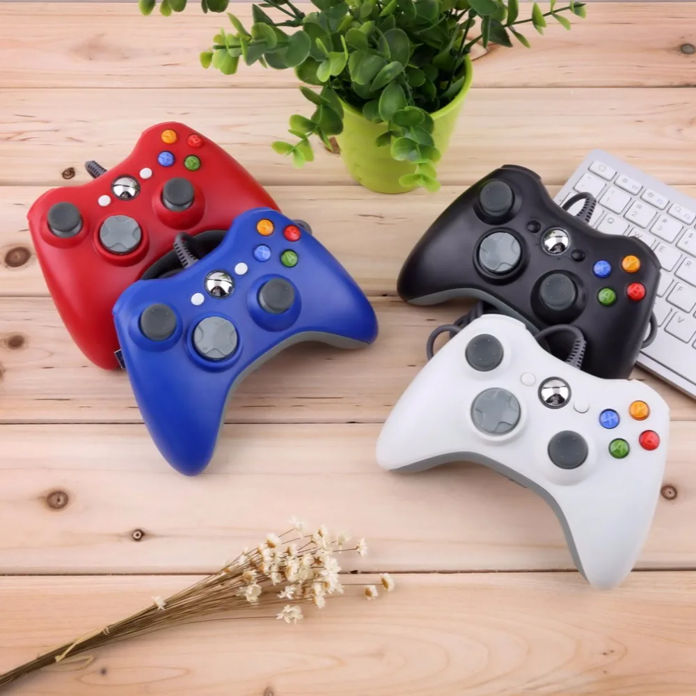 

For Microsoft Xbox 360/Xbox Slim 360 Controller Wired Joystick USB Gamepad Android Smart TV Box Game ad Gaming PC Gamer Joypad