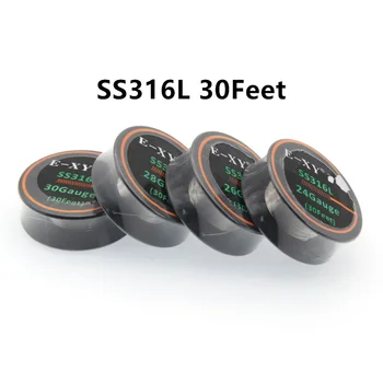 SS316L 10m/roll 24 26 28 30 Gauge RDA RTA RDTA Rebuildable Atomizer Heating Wires Stainless Steel DIY Vaporizer Coil
SS316L 10m/roll 24 26 28 30 Gauge RDA RTA RDTA Rebuildable Atomizer Heating Wires Stainless Steel DIY Vaporizer Coil