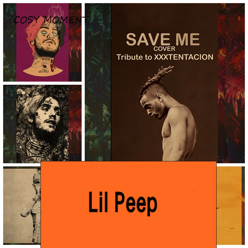 COSY MOMENT Rapper Lil Peep Poster Kraft Paper Vintage Poster Bar Cafe Printed Wall Decoration Wall Drawing Core Poster QT581
COSY MOMENT Rapper Lil Peep Poster Kraft Paper Vintage Poster Bar Cafe Printed Wall Decoration Wall Drawing Core Poster QT581