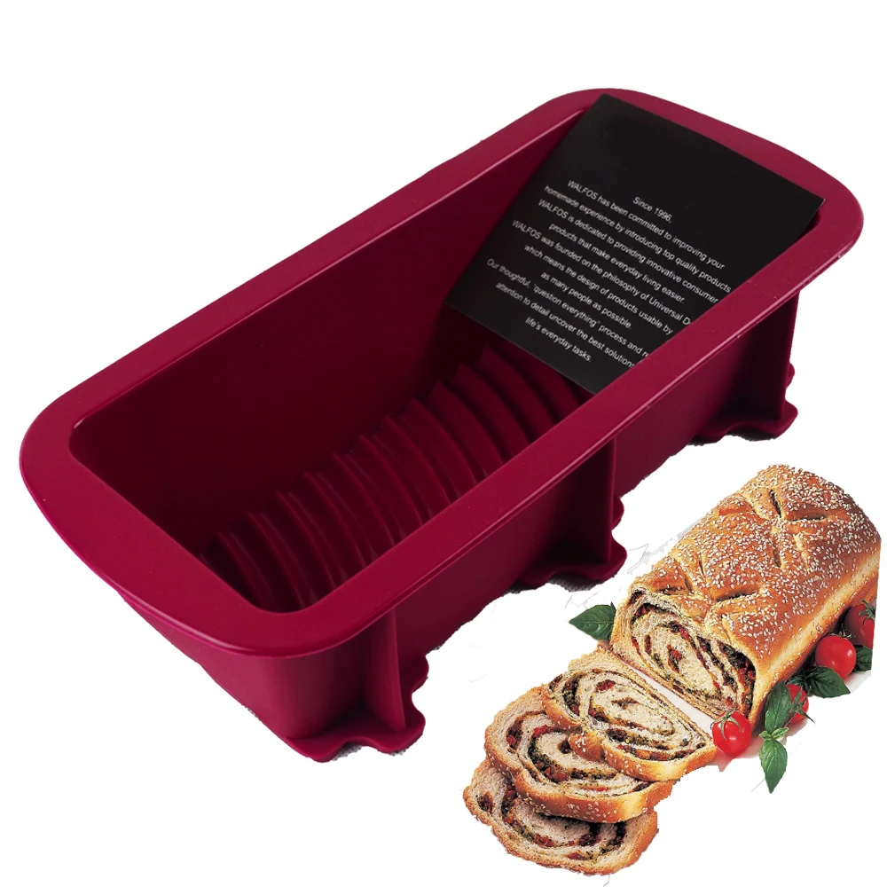WALFOS Big Silicone Rectangle Non Stick Bread Loaf Cake Mold Bakeware Baking Pan Oven Mould 27*12CM 4 colors supply
WALFOS Big Silicone Rectangle Non Stick Bread Loaf Cake Mold Bakeware Baking Pan Oven Mould 27*12CM 4 colors supply