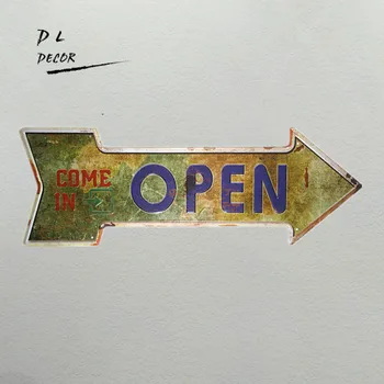 DL-Come in open classic irregular metal sign shop cafe restaurant bar outdoor art poster arrow Indicator decor 
DL-Come in open classic irregular metal sign shop cafe restaurant bar outdoor art poster arrow Indicator decor