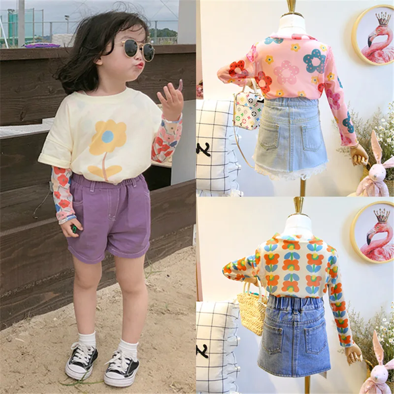 Toddler Girls Elegant Flowers T-shirts Kids Sunscreens Clothes Girls Tops Long Sleeved Babies Shirt Outfit Kids Casual Tees
Toddler Girls Elegant Flowers T-shirts Kids Sunscreens Clothes Girls Tops Long Sleeved Babies Shirt Outfit Kids Casual Tees