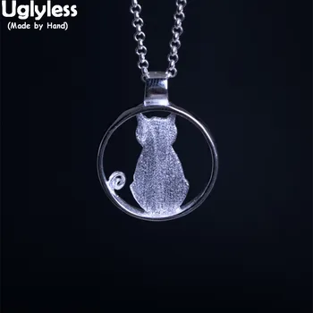 Uglyless 100% Real 925 Sterling Silver Cat Pendants with Chains Handmade Sketch Cats Necklace for Women Lovely Gift Fine Jewelry
Uglyless 100% Real 925 Sterling Silver Cat Pendants with Chains Handmade Sketch Cats Necklace for Women Lovely Gift Fine Jewelry