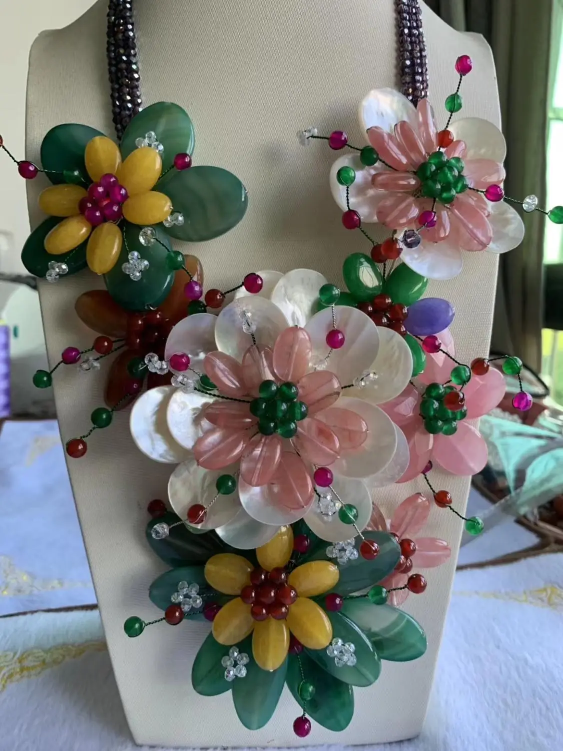 green jade /sea shell white/quartz flower necklace 20inch wholesale beads nature FPPJ woman 2019 wedding necklace
green jade /sea shell white/quartz flower necklace 20inch wholesale beads nature FPPJ woman 2019 wedding necklace