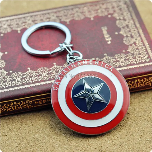 chain alloy keychain for men gift car auto marvel comic keyring