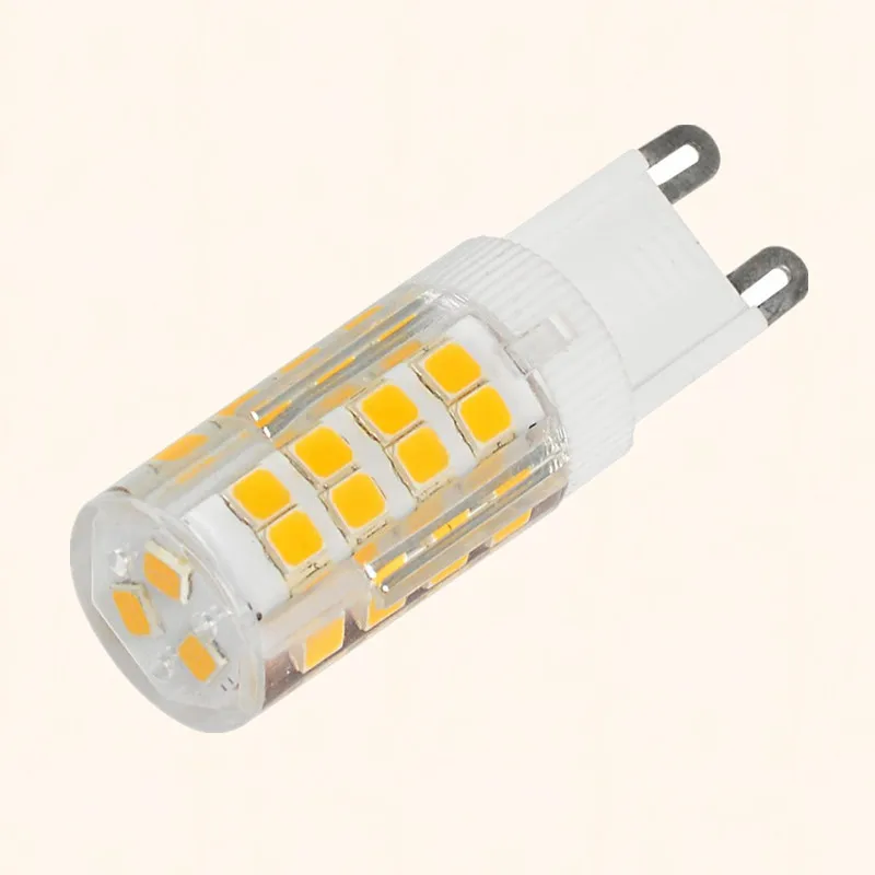 G9 5W LED lamp 51leds 2835 SMD lamps with ceramic and ACRYLIC material bulb warm cold white AC 220V 240V energy saving light
G9 5W LED lamp 51leds 2835 SMD lamps with ceramic and ACRYLIC material bulb warm cold white AC 220V 240V energy saving light