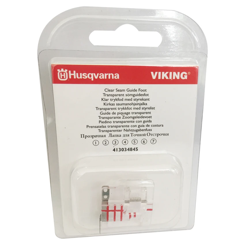 

Clear Seam Guide Foot For Husqvarna Viking 1-7 Quilt Designer,Opal 690Q #4130348-45 413034845