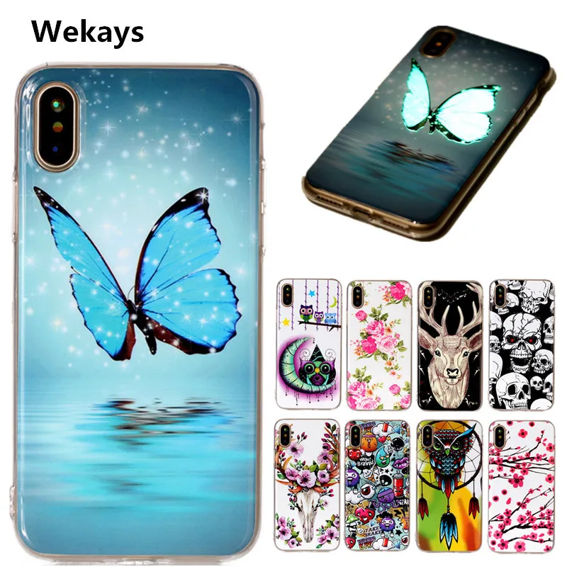 For iphoneX Luxury Cute Cartoon TPU Luminous Night Light Owl Skull Fundas Phone Cases For Apple Iphone X Cover Case Coque Capa 
For iphoneX Luxury Cute Cartoon TPU Luminous Night Light Owl Skull Fundas Phone Cases For Apple Iphone X Cover Case Coque Capa