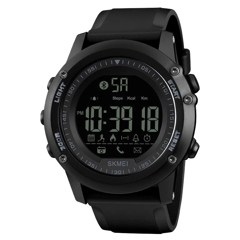 SKMEI Bluetooth Men Smart Sport Watch 5Bar Waterproof Men Digital Wristwatches Pedometer Calories Fitness reloj hombre 1321
SKMEI Bluetooth Men Smart Sport Watch 5Bar Waterproof Men Digital Wristwatches Pedometer Calories Fitness reloj hombre 1321