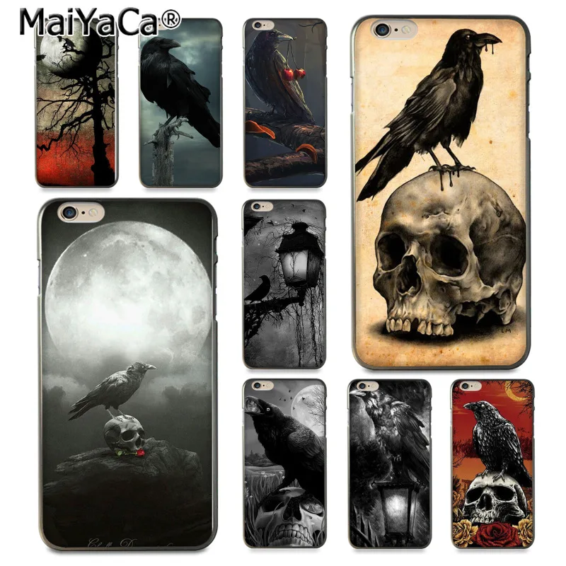 MaiYaCa Crow sat on the skull and raven on a moonlight Cute Soft Phone Case for iPhone 8 7 6 6S Plus X 10 5 5S SE 5C Coque Shell
MaiYaCa Crow sat on the skull and raven on a moonlight Cute Soft Phone Case for iPhone 8 7 6 6S Plus X 10 5 5S SE 5C Coque Shell