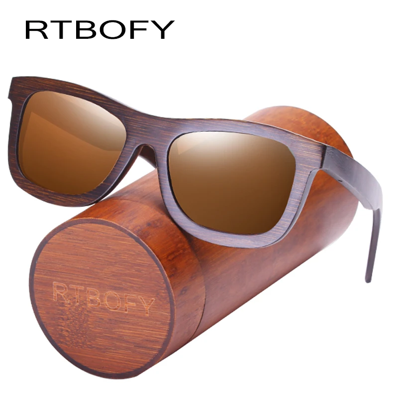 RTBOFY Wood Sunglasses for Men & Women Polarized Lenses Glasses Bamboo Frame Eyeglasse Vintage Design Shades UV400 Protection
RTBOFY Wood Sunglasses for Men & Women Polarized Lenses Glasses Bamboo Frame Eyeglasse Vintage Design Shades UV400 Protection