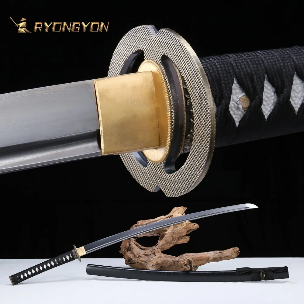 Handmade Katana Real Sword Sharp Genuine Japanese Samurai Sword Japan Ninja Sword Damascus Folded Steel Full Tang Blade 726
Handmade Katana Real Sword Sharp Genuine Japanese Samurai Sword Japan Ninja Sword Damascus Folded Steel Full Tang Blade 726
