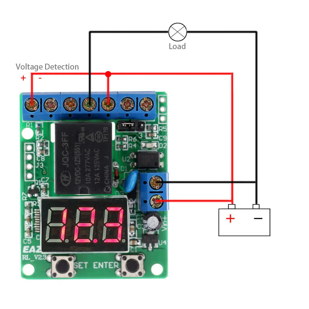 Excellent Relay Module DC 12V Relay Switch Control Board Module Relay Module Voltage Detection Charging Discharge Monitor Test
Excellent Relay Module DC 12V Relay Switch Control Board Module Relay Module Voltage Detection Charging Discharge Monitor Test