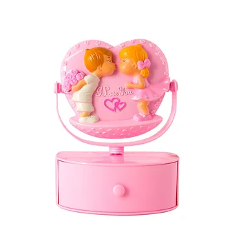 Creative Girl Pink Makeup Mirror Music Box Couple Love Heart Shape Jewelry Box Music Box Home Decor Storage Birthday Gifts
Creative Girl Pink Makeup Mirror Music Box Couple Love Heart Shape Jewelry Box Music Box Home Decor Storage Birthday Gifts