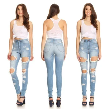 Summer new fashion personality old hole female jeans casual Slim female trousers high waist female pants feet female jeans
Summer new fashion personality old hole female jeans casual Slim female trousers high waist female pants feet female jeans