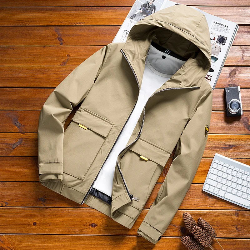 2019 spring Korean version of the new men's hooded tooling jacket men's short student tide brand wild youth casual jacket
2019 spring Korean version of the new men's hooded tooling jacket men's short student tide brand wild youth casual jacket