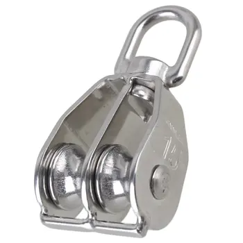 M15/M20//M25/M32/M50 Durable Swivel 304 Stainless Steel Double Sheave Wire Rope Pulley Block Chain Traction Wheel
M15/M20//M25/M32/M50 Durable Swivel 304 Stainless Steel Double Sheave Wire Rope Pulley Block Chain Traction Wheel